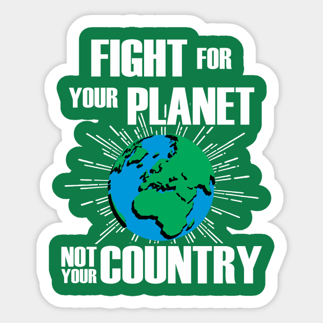 Fight for your planet Sticker by clothed_in_kindness